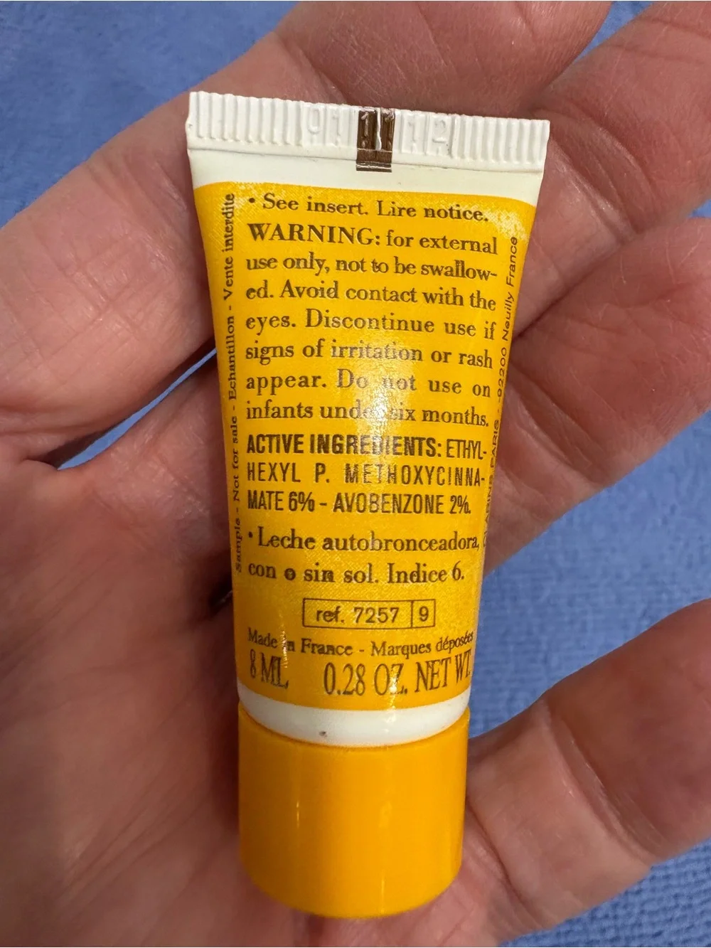 Clarins Mini Skincare Trio - Yellow & White Tubes NEW NEVER used